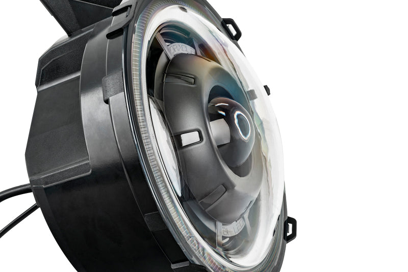 Oracle Oculus Bi-LED Projector Headlights for Jeep JL/Gladiator JT - Satin Silver - 5500K NO RETURNS