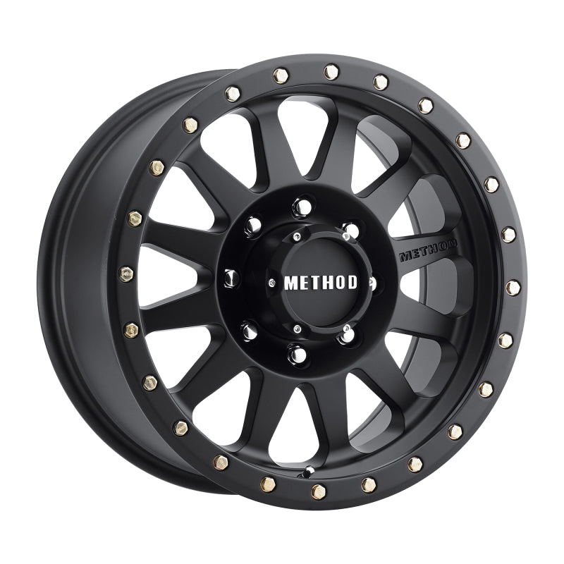 Method MR304 Double Standard 20x10 -18mm Offset 8x170 130.81mm CB Matte Black Wheel