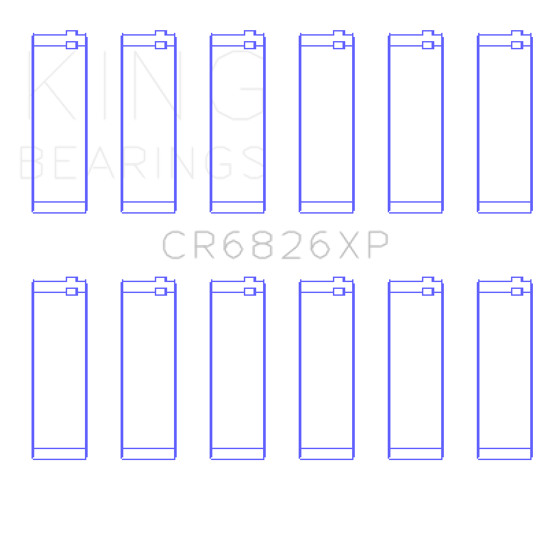 King Engine Bearings Gm/Holden 3.6 Lf4/Lfx/Lgx (Size STDX) Connecting Rod Bearing Set