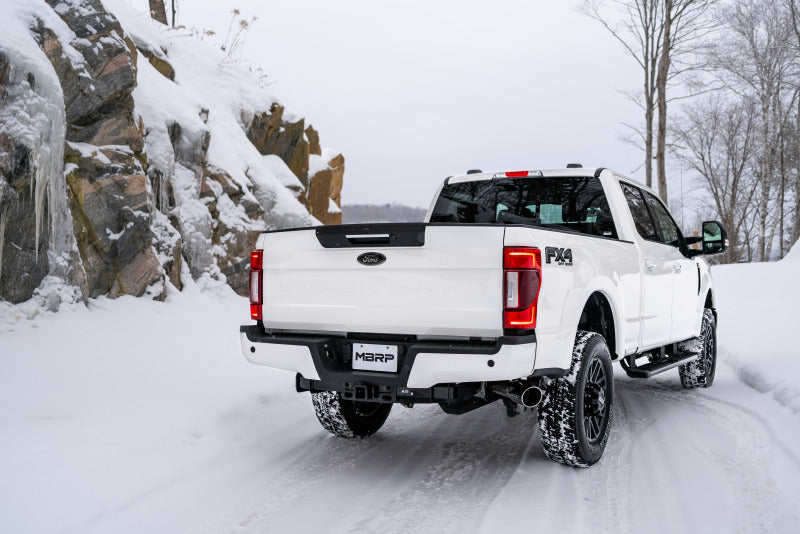 MBRP 2017+ Ford F-250/F-350 6.2L/7.3L Super/Crew Cab Single Side 4in T304 Catback Exhaust