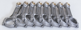 Eagle Chevrolet SB 5.700in 5.700in 5140 Steel 3/8in ARP2000 Bolts I-Beam Connecting Rods - Set of 8
