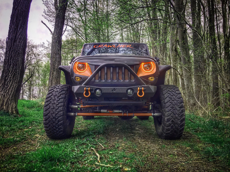 Oracle 7in High Powered LED Headlights - Black Bezel - Amber NO RETURNS