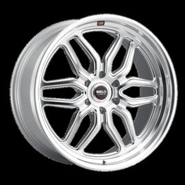 Weld Racing 17x11 Laguna Drag 5x127 ET44 BS4.25 Gloss Sil Mach DIA 78.1