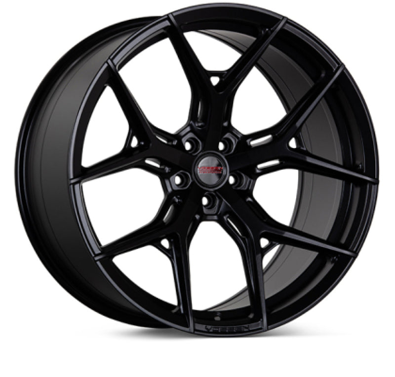 Vossen HF-5 22x9 / 5x112 / ET25 / 66.56 / Flat - Satin Black Wheel