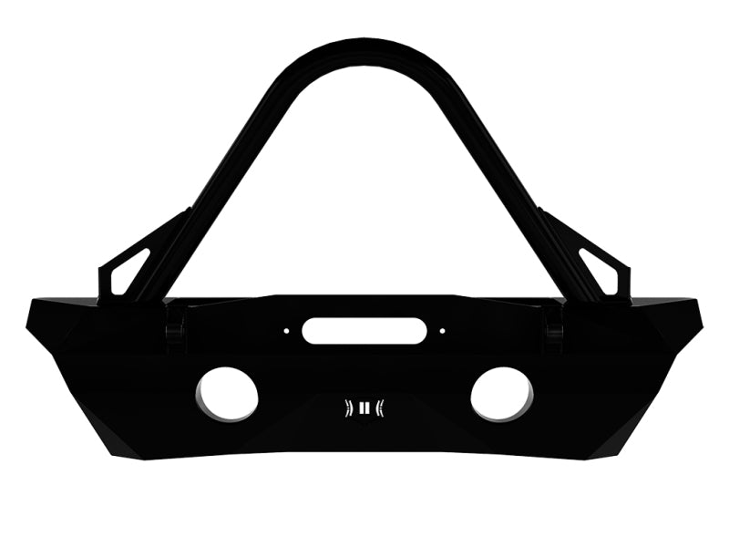 ICON 07-18 Jeep Wrangler JK Pro Series Front Recessed Winch Bumper w/Stinger/Tabs