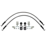 Wilwood flexline kit 18IN OAL M12X1.0 IF 90 deg 1/8-27 NPT -3 W/FLAT bracket