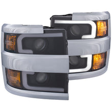 Load image into Gallery viewer, ANZO Projector Headlights 15-17 Chevrolet Silverado 2500HD / 3500HD Black w/ Chrome Rim