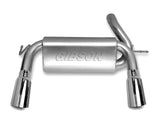 Gibson 12-17 Jeep Wrangler JK Rubicon 3.6L 2.5in Cat-Back Dual Split Exhaust - Aluminized