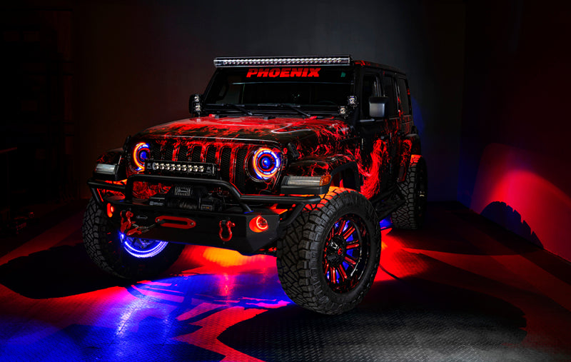 Oracle Jeep Wrangler JK/JL/JT High Performance W LED Fog Lights - w/o Controller NO RETURNS