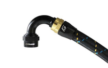 Load image into Gallery viewer, GReddy AN08 120 DEGREE HOSE END SWIVEL BLACK/GOLD ANODIZED