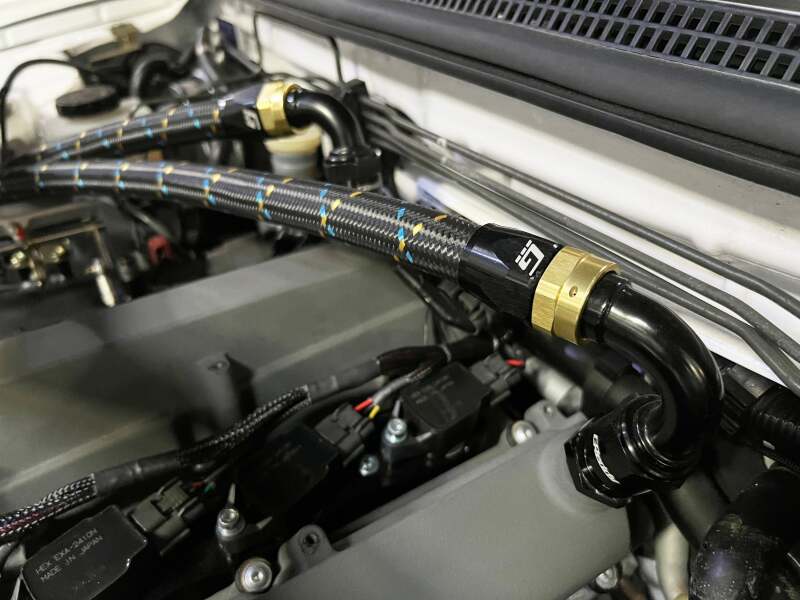 GReddy AN16 120 DEGREE HOSE END SWIVEL BLACK/GOLD ANODIZED