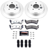 Power Stop 93-98 Jeep Grand Cherokee Rear Z36 Coated Truck & Tow Brake Kit