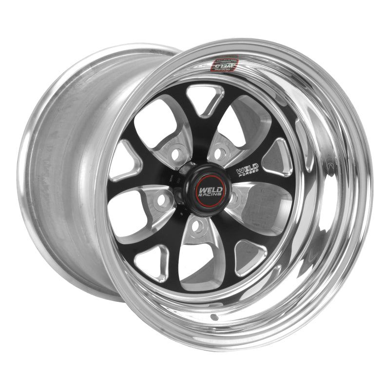 Weld S76 15x8.275 / 5x4.75 BP / 3.5in. BS -29mm Offset Black Wheel 3.18ID Low Pad