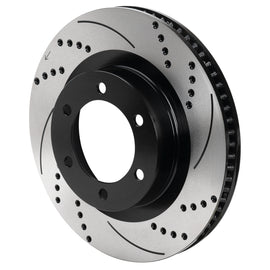 Wilwood 6x5.5 SRP Drilled & Slotted Black Electro Coat Rotor RH