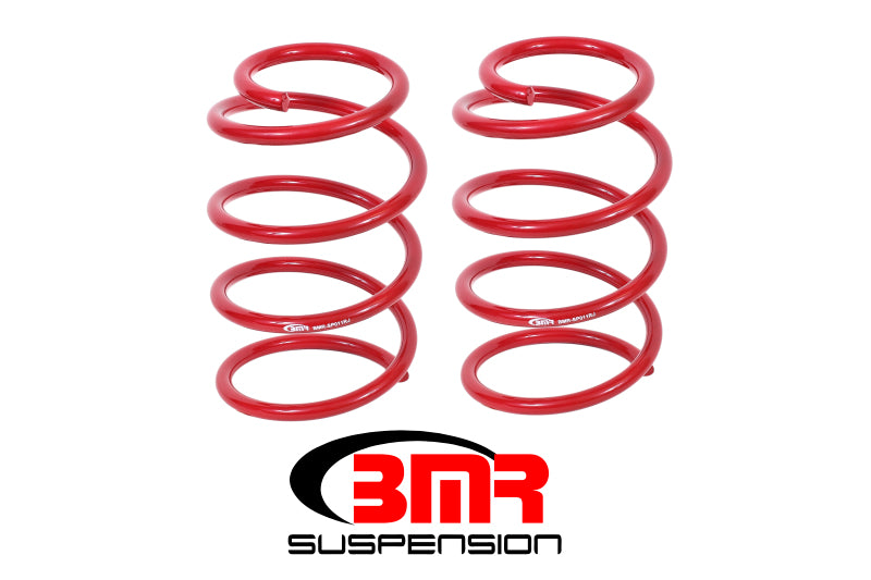 BMR 05-14 S197 Mustang GT Front Performance Version Lowering Springs - Red