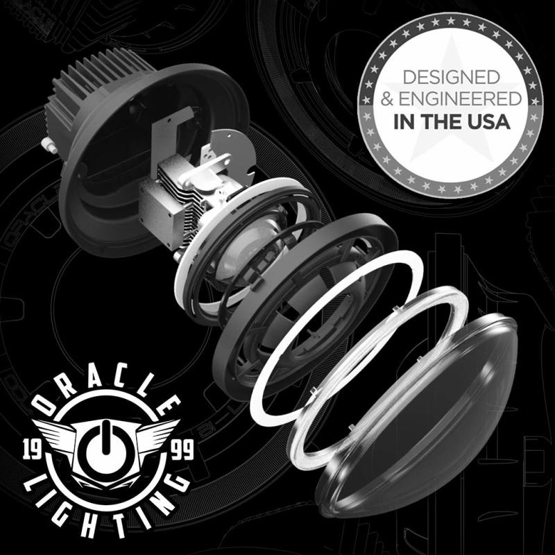 ORACLE Lighting 07-18 Jeep Wrangler JK Oculus 7in. ColorSHIFT Bi-LED Projector Headlights NO RETURNS