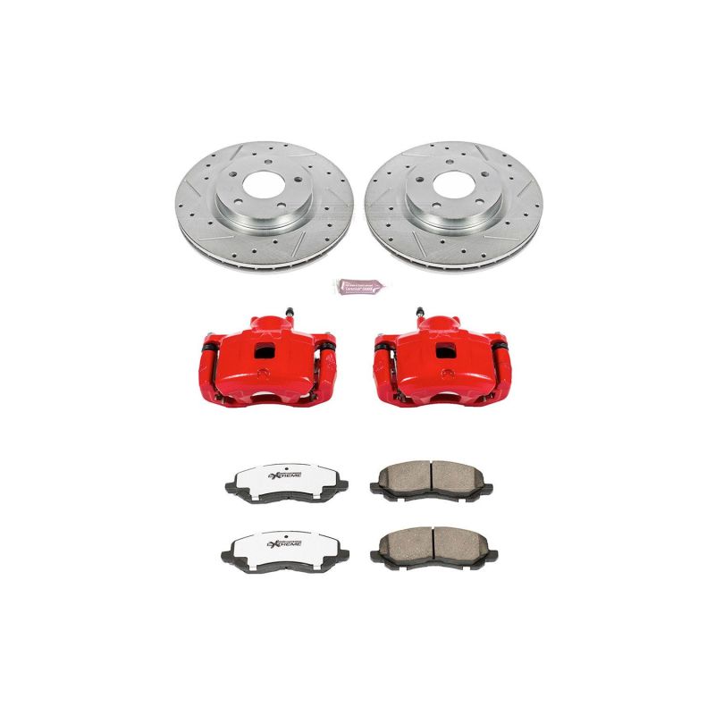 Power Stop 11-14 Chrysler 200 Front Z26 Street Warrior Brake Kit w/Calipers