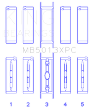 Load image into Gallery viewer, King Engine Bearings Chevy LS1/LS2/LS6 Performance Main Bearing Set w/ pMaxKote - Size STD