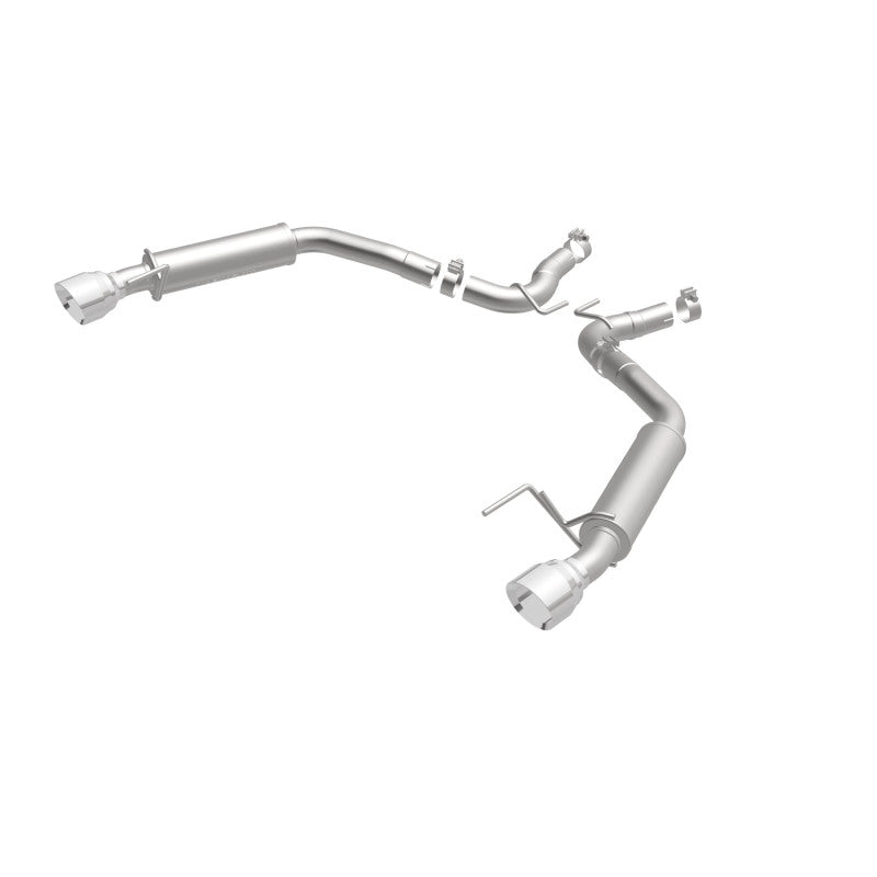 MagnaFlow Axle Back, SS, 2.5in, Competition, Dual Split Polish 4.5in Tip 2015 Ford Mustang Ecoboost