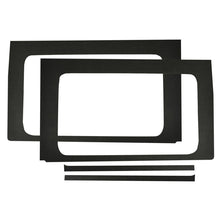 Load image into Gallery viewer, DEI 18-23 Jeep Wrangler JL 4-Door Boom Mat Rear Side Window Trim - 4 Piece - Black Leather Look