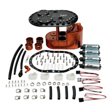 Load image into Gallery viewer, DeatschWerks 2.0L Staged Fuel Cell Surge Tank (Includes 4 DW200 Fuel Pumps)