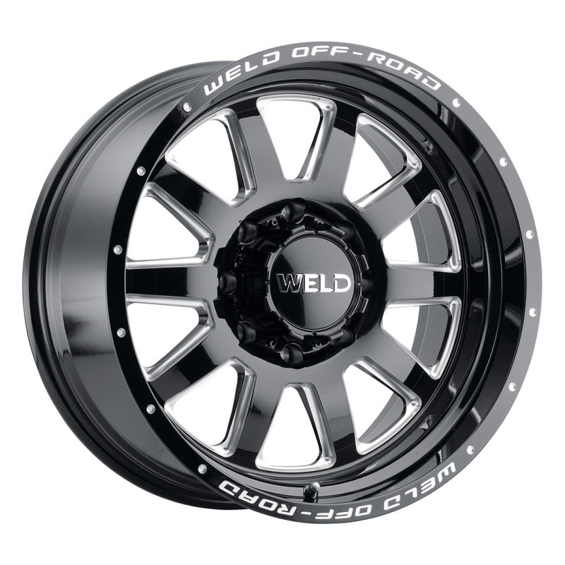 Weld Stealth 18x9 / 8x165.1 / 5 BS / 125.1 HB - Gloss Black Milled - Non-BL Wheel