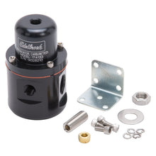 Load image into Gallery viewer, Edelbrock Fuel Pressure Regulator Carbureted 160 GPH 5-10 PSI 3/8In In/Out 3/8In Return Black