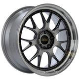 BBS LM-R 19x8.5 5x112 ET30 Black Center w/ Diamond Machined Lip Wheel  - 82mm PFS/Clip Required