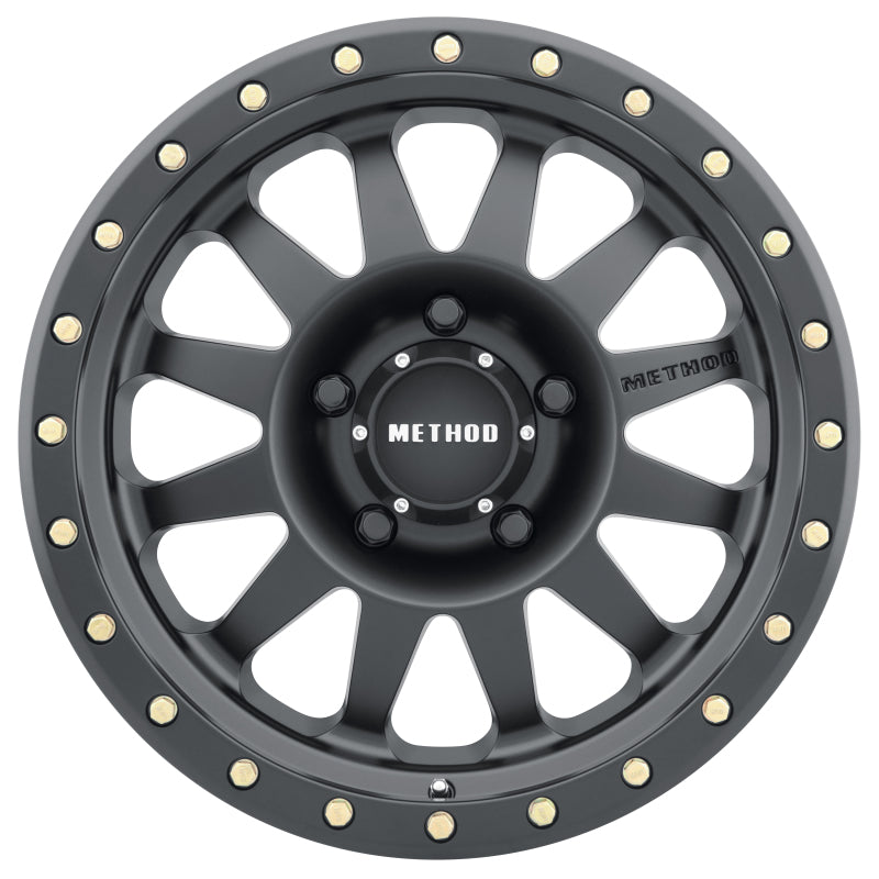 Method MR304 Double Standard 17x8.5 0mm Offset 5x5.5 108mm CB Matte Black Wheel