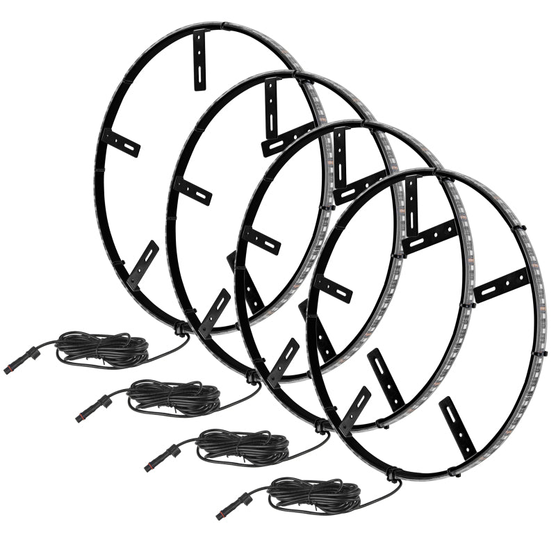 Oracle LED Illuminated Wheel Rings - Double LED - White NO RETURNS