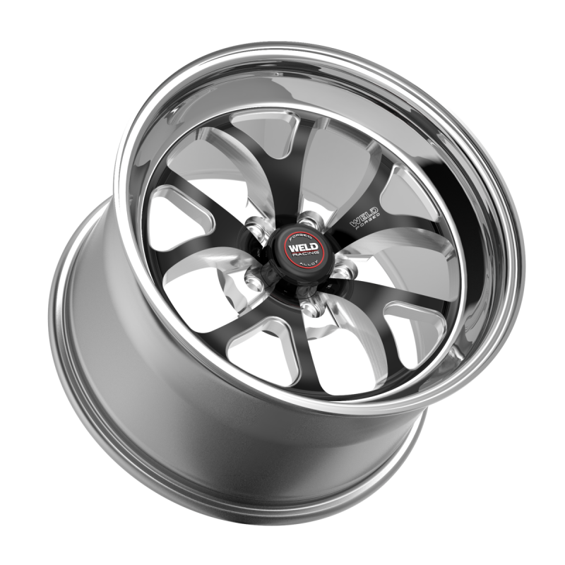 Weld S76 17x4.5 / 5x120.65 / 1.7 BS / 3.18 HB - Black Center - Polished Shell - Non-BL Wheel