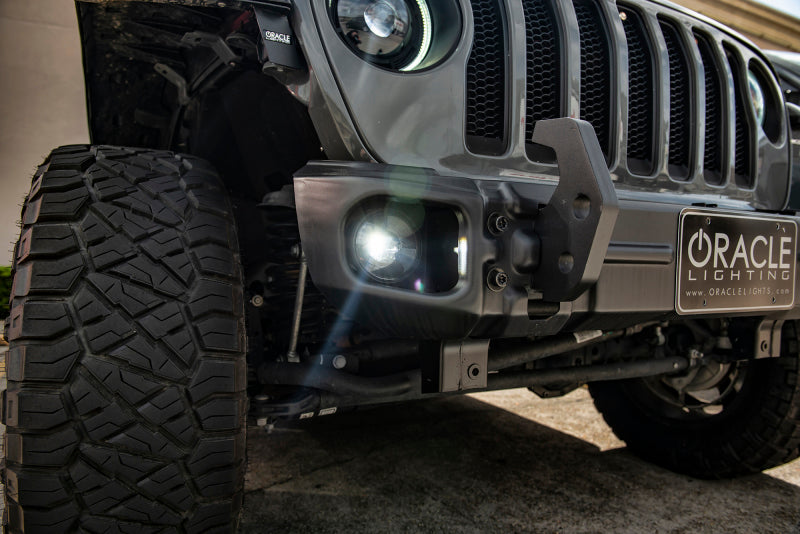 Oracle Jeep Wrangler JL/Gladiator JT Sport High Performance W LED Fog Lights - No Halo NO RETURNS