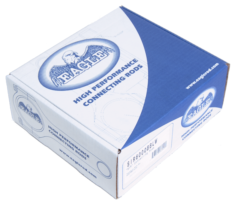 Eagle Chevrolet Small Block 6.000in Bushed I-Beam Rods - Set of 8