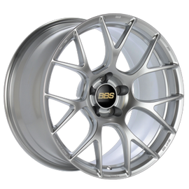 BBS RE-V7 18x10.5 5x114.3 ET24 Diamond Silver Wheel -82mm PFS/Clip Required