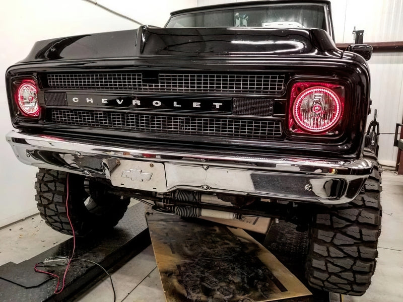 Oracle Pre-Installed Lights 7 IN. Sealed Beam - Red Halo NO RETURNS