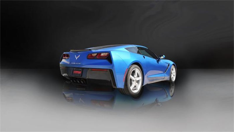 Corsa 17-19 Chevy Corvette Z06 2.75in Axle Back Exhaust Black Dual Rear Exit Quad 4.5in Tip (Sport)