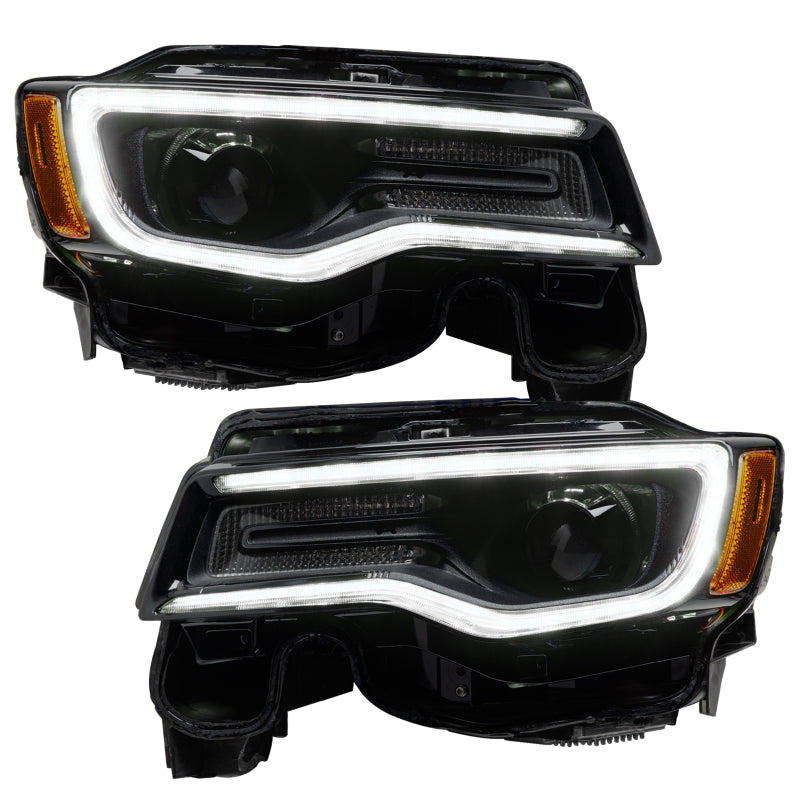 Oracle 14-21 Jeep Grand Cherokee Dynamic Headlight DRL Upgrade Kit - ColorSHIFT - Dynamic NO RETURNS