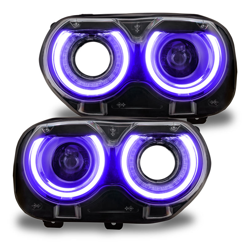 Oracle 15-21 Dodge Challenger RGB+W Headlight DRL Upgrade Kit - ColorSHIFT - BC1 NO RETURNS