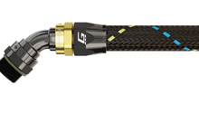 Load image into Gallery viewer, GReddy AN12 45 DEGREE ORB MALE BLACK/GOLD ANODIZED