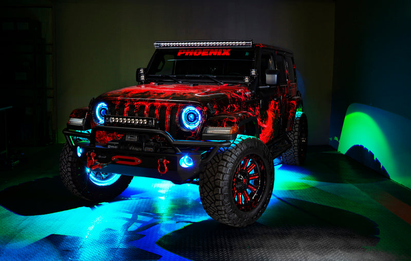 Oracle LED Illuminated Wheel Rings - ColorSHIFT - 15in. - ColorSHIFT No Remote NO RETURNS