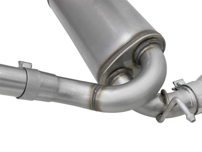 aFe Rebel Series 2.5in 409 SS Cat-Back Exhaust w/ Polished Tips 07+ Jeep Wrangler (JK) V6 3.6L/3.8L