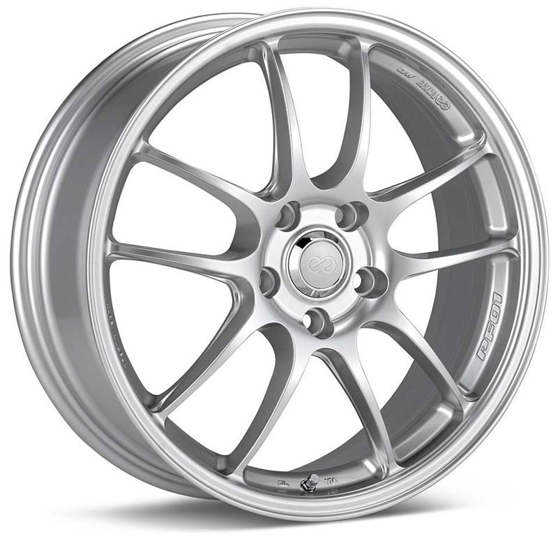 Enkei PF01 18x10.5 5x114.3 38mm Offset Silver Wheel