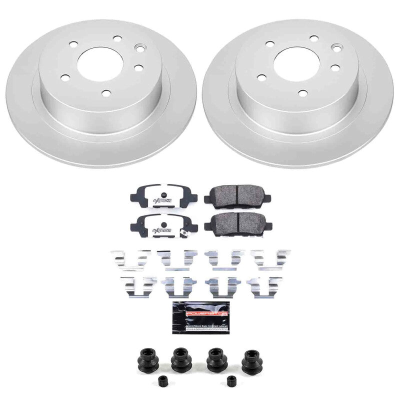 Power Stop 02-06 Nissan Altima Rear Z26 Coated Brake Kit