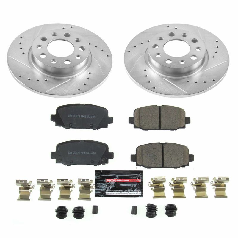 Power Stop 17-19 Jeep Compass Rear Z23 Evolution Sport Brake Kit