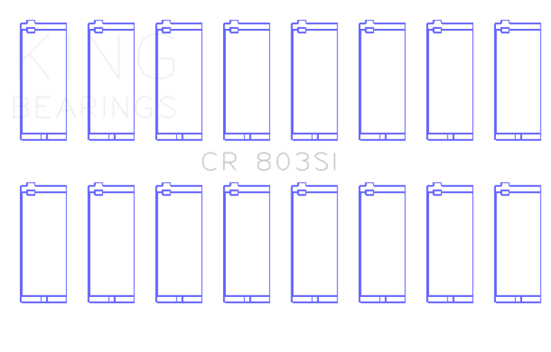 King Engine Bearings Chevrolet SBC 265CI / 283CI / 327CI (Size Standard) Connecting Rod Bearing Set