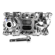 Load image into Gallery viewer, Edelbrock Chevy SB Performer EPS Intake Manifold w/ Oil Fill Tube - Chrome Plasma