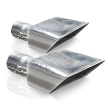 Load image into Gallery viewer, Stainless Works Hot Rod Box Exhaust Tips 2.5in Inlet