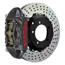 Load image into Gallery viewer, Brembo 99-07 Evo VI/VII/VIII/IXRear GTS BBK 4 Piston Cast 328x28 2pc Rotor Drilled-Black HA