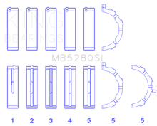 Load image into Gallery viewer, King Engine Bearings Ford 281CI/330CI 4.6L/5.4L V8 (Size +0.75) Main Bearing Set