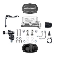Load image into Gallery viewer, Wilwood MOPAR Compact Tandem M/C Kit w/ P-Valve 1.12in Bore - Chrome Powdercoat